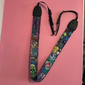 Quilted Beauty and the Beast Camera Strap